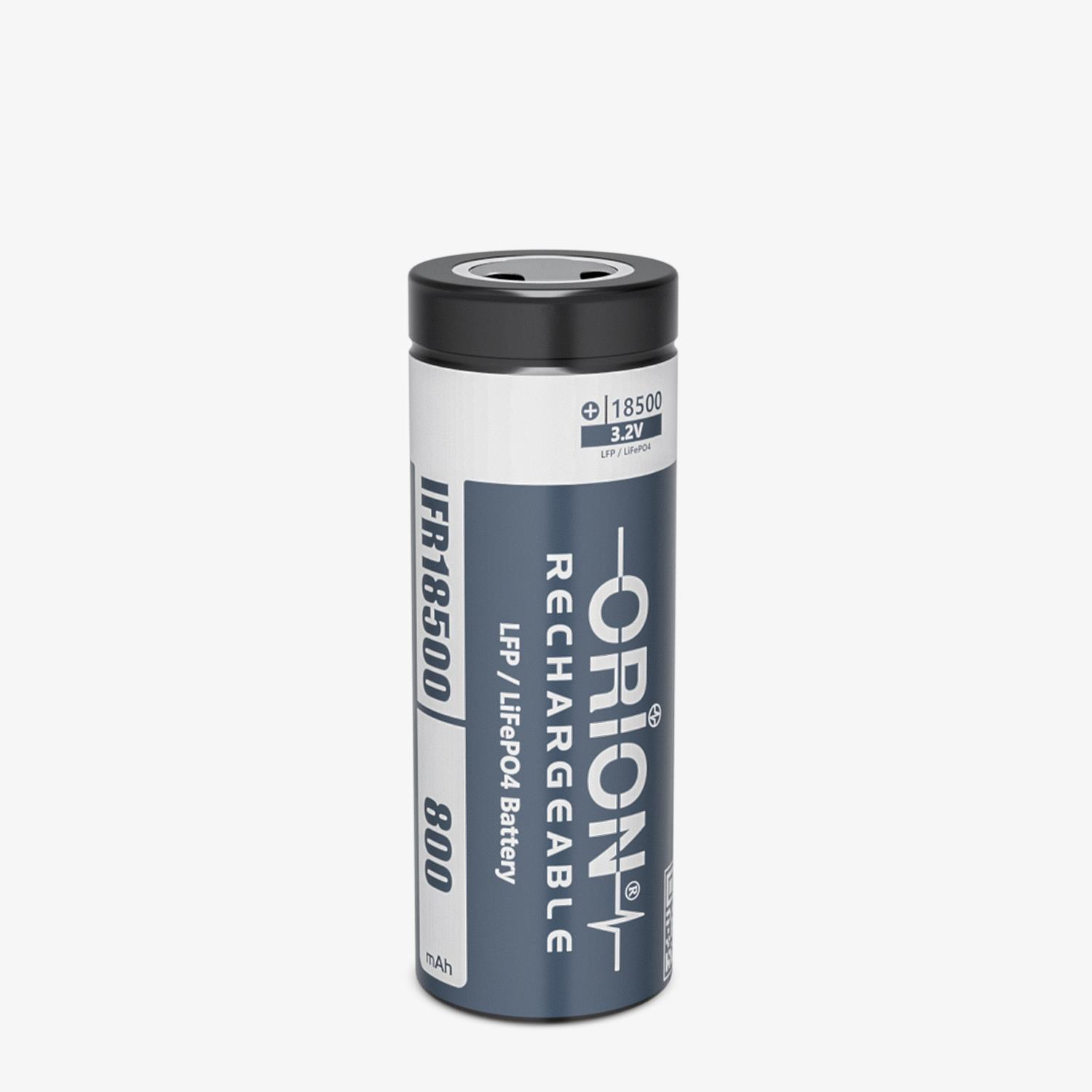 Orion IFR18500 3.2V 800mAh 2C LiFePO4 Pil