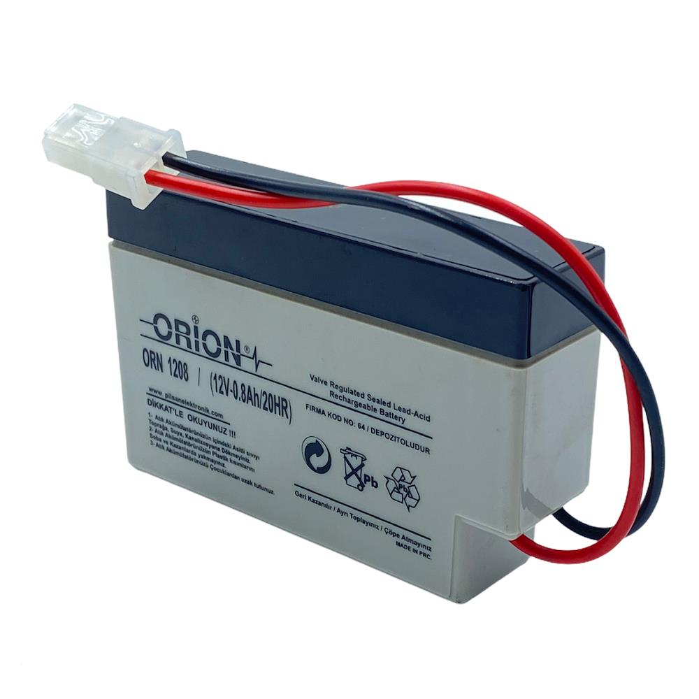 Orion ORN1208 12V 0.8Ah Bakımsız Kuru Akü