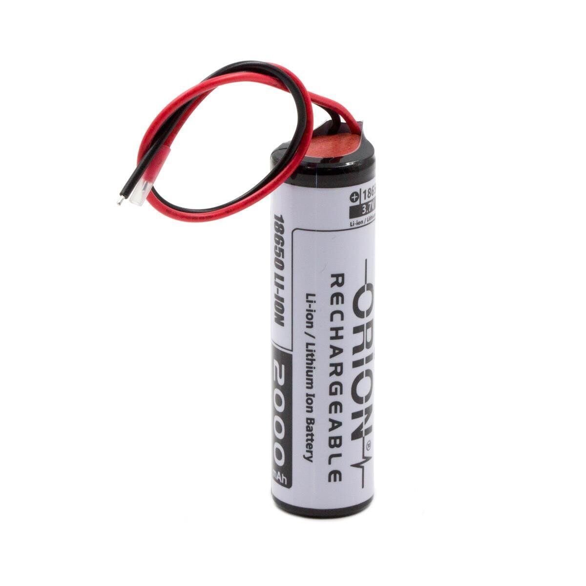 Orion 18650 3.7V 2000mAh Kablolu Şarjlı Pil