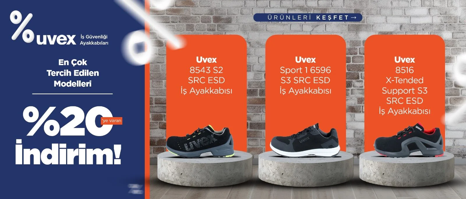 uvex iş güvenlik ayakkabısı