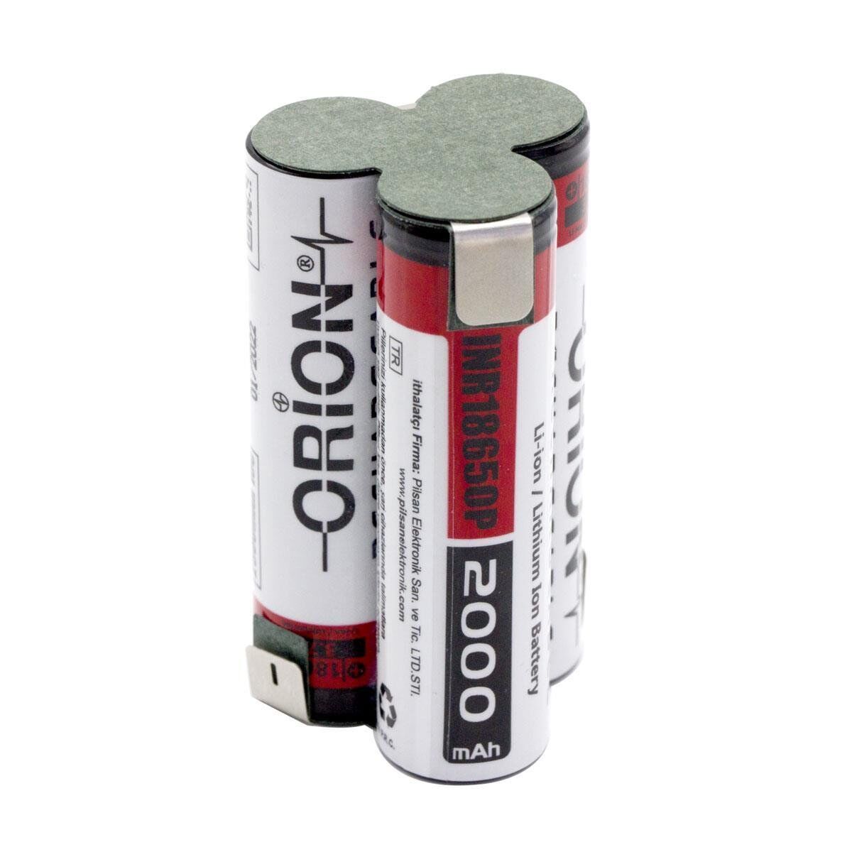 Orion 18650 11.1V 2000mAh Li-ion Şarjlı Üçgen Matkap Pili