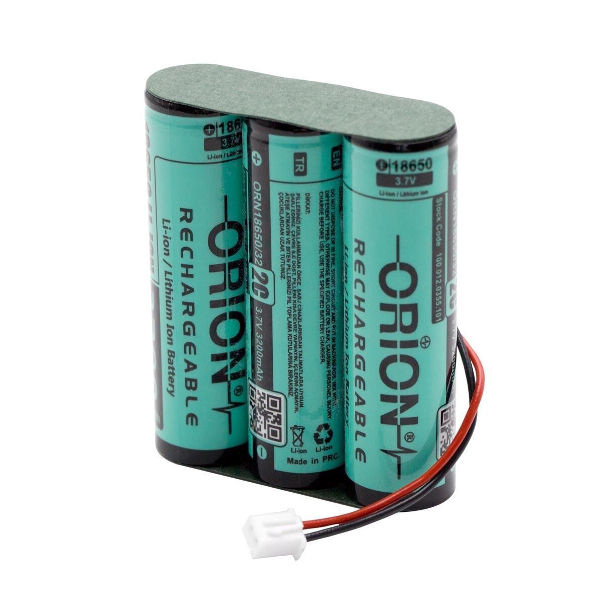 Orion 18650 3.7V 9600mAh Bms Devreli 2Pin Soketli Şarjlı Pil