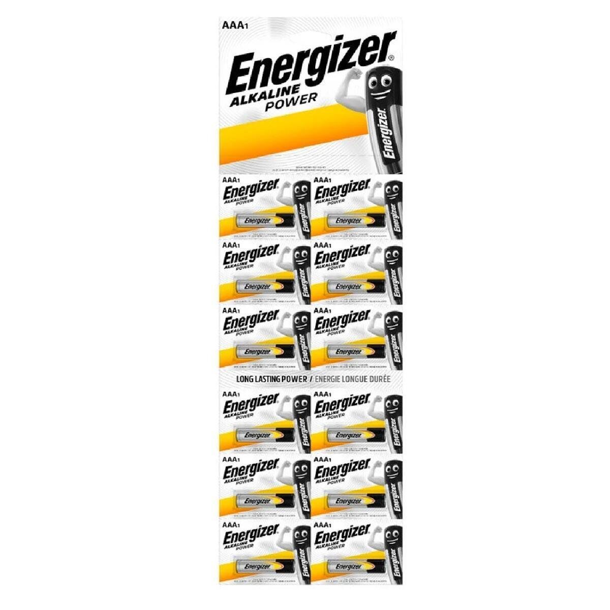 Energizer Alkalin Power AAA İnce Kalem Pil 12'li Kartela