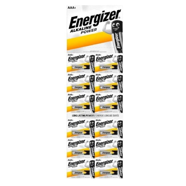 Energizer Alkalin Power AAA İnce Kalem Pil 12'li Kartela
