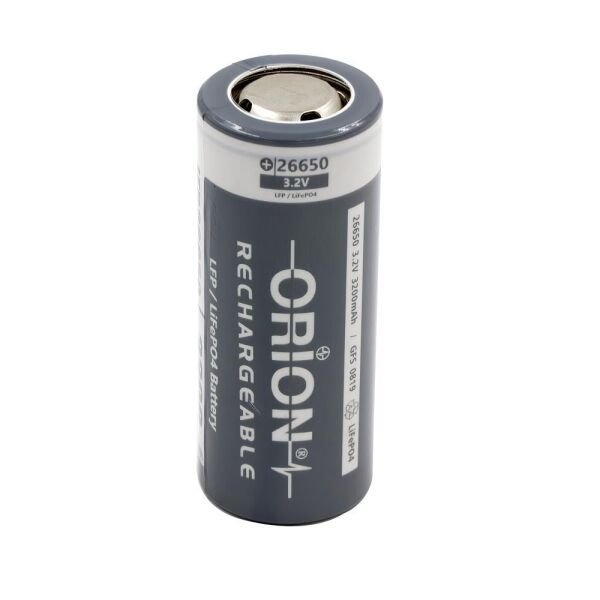Orion IFR26650 3.2V 3200mAh LiFePO4 Pil
