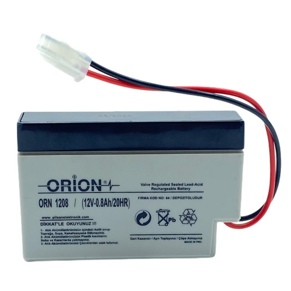 Orion ORN1208 12V 0.8Ah Bakımsız Kuru Akü