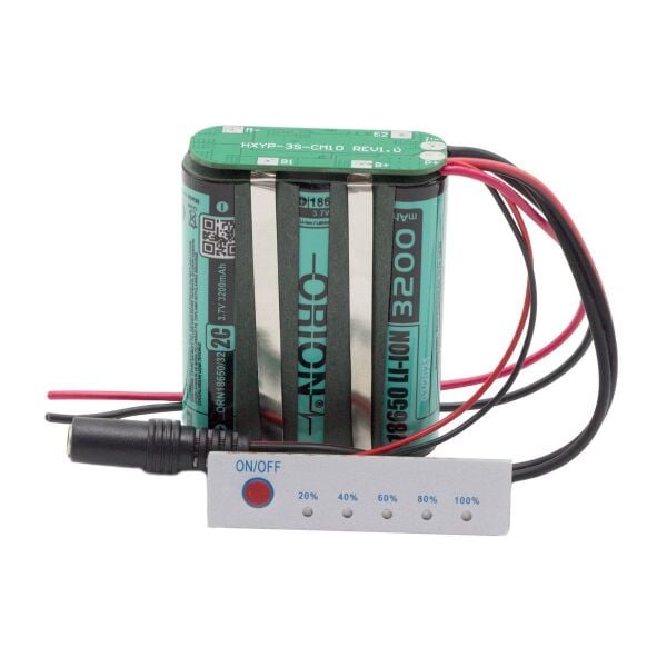 Orion 18650 11.1V 3200mAh Bms Devreli Şarj Göstergeli Konnektörlü Pil