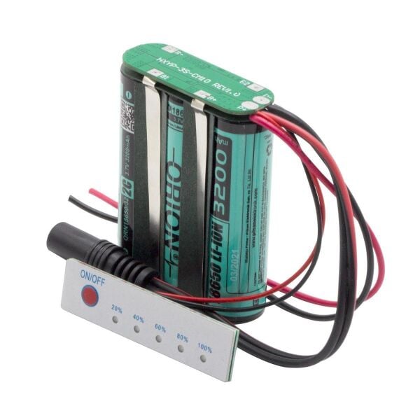 Orion 18650 11.1V 3200mAh Bms Devreli Şarj Göstergeli Konnektörlü Pil