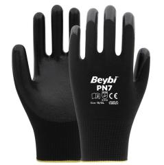 Beybi PN7 Nitril İş Eldiveni Siyah 24 lü