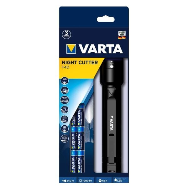 Varta 18902 Night Cutter F40 El Feneri 6x AA