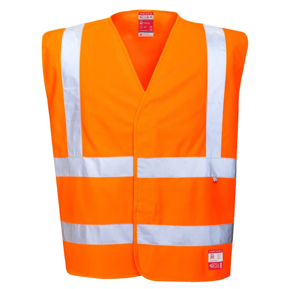Portwest FR71 Alev Almaz Antistatik Hi-Vis Yelek Turuncu