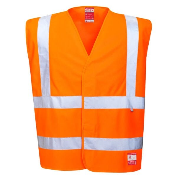 Portwest FR71 Alev Almaz Antistatik Hi-Vis Yelek Turuncu