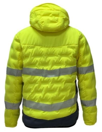Vızwell VWJK517 Yüksek Görünümlü Tünel Dolgulu Mont Sarı - 2XL