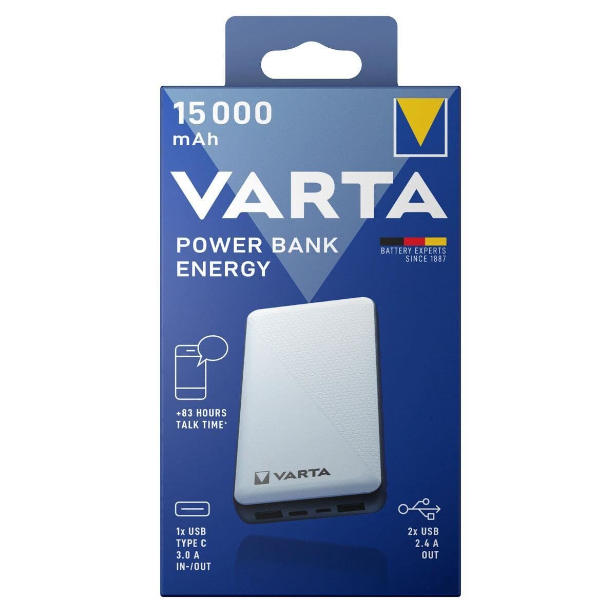Varta 57977 Power Bank Energy 15000 Mah