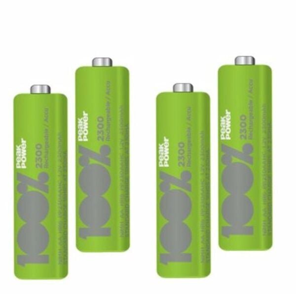 PEAKPOWER ŞARJLI AA  2300MAH 4'LÜ BL