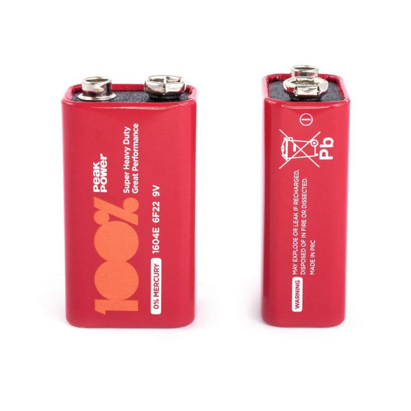 Peak Power 9V Çinko Karbon Pil