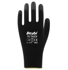 Beybi PU Touch Polyester Örme Eldiven 12 li