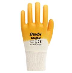 Beybi KN250 Pamuk Nitril İş Eldiveni 12 li