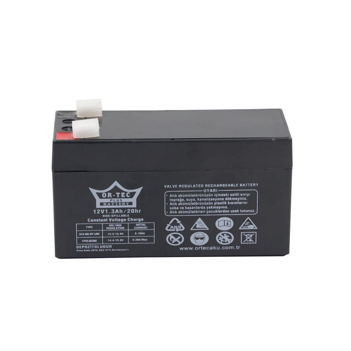 Ortec 12V 1.3Ah Kuru Akü