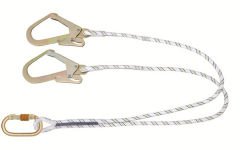 Karam Kİ231 Çift Kollu Statik Halatlı Lanyard Karabinalı ve Büyük Kancalı