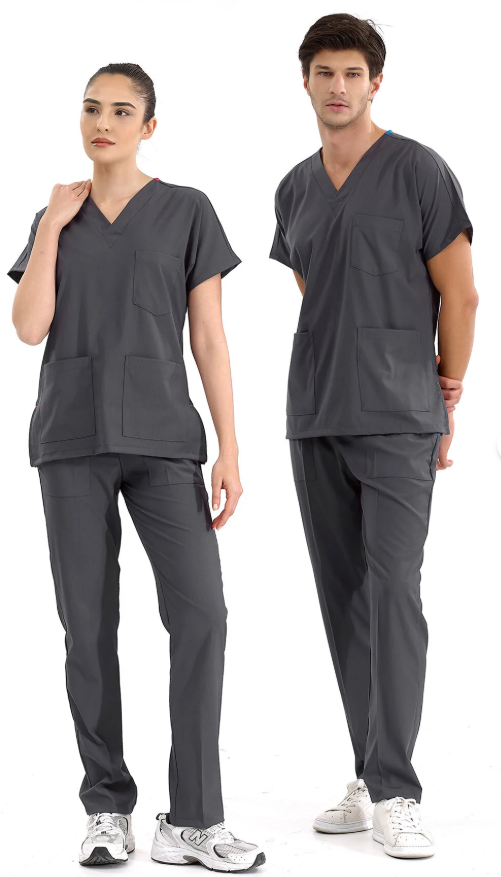 Hemşire  Üniforması Takım 2XL - Füme