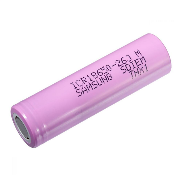 Samsung ICR18650-26J 3.7V 2600mAh Şarj Edilebilir Li-ion Pil