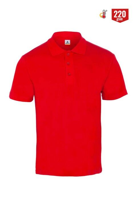 Polo Yaka Tişört Kırmızı - XL