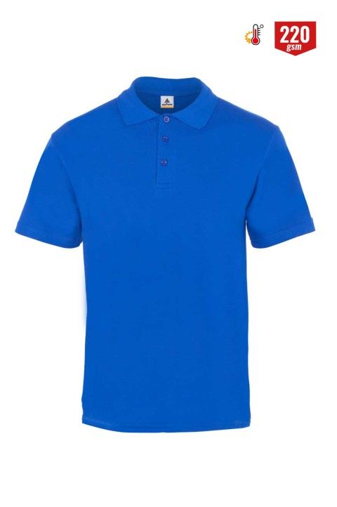 Polo Yaka Tişört Mavi - 2XL