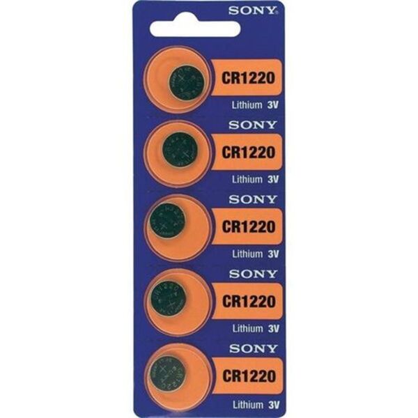 Sony CR1220 3V Lityum Pil 5'li Paket