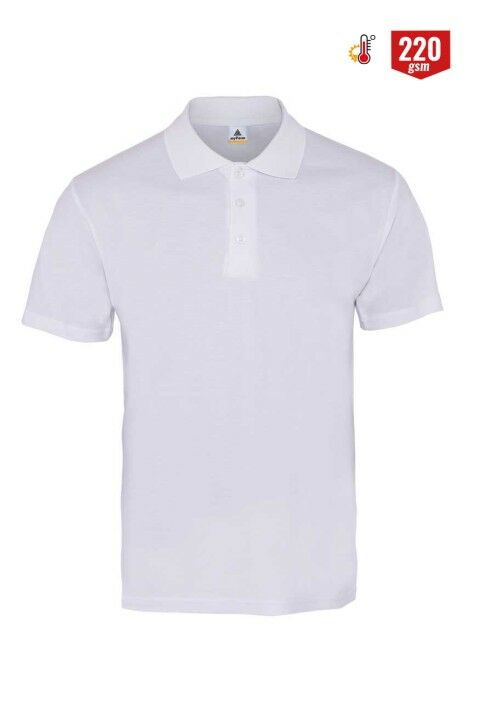 Polo Yaka Tişört Beyaz - S
