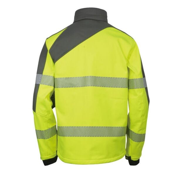 Vizwell VWJK267 Yüksek Görünürlüklü Softshell Ceket Sarı - S
