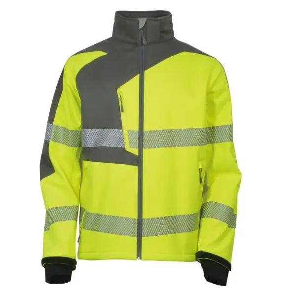 Vizwell VWJK267 Yüksek Görünürlüklü Softshell Ceket Sarı - M