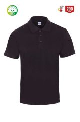 Polo Yaka Tişört Siyah - 2XL