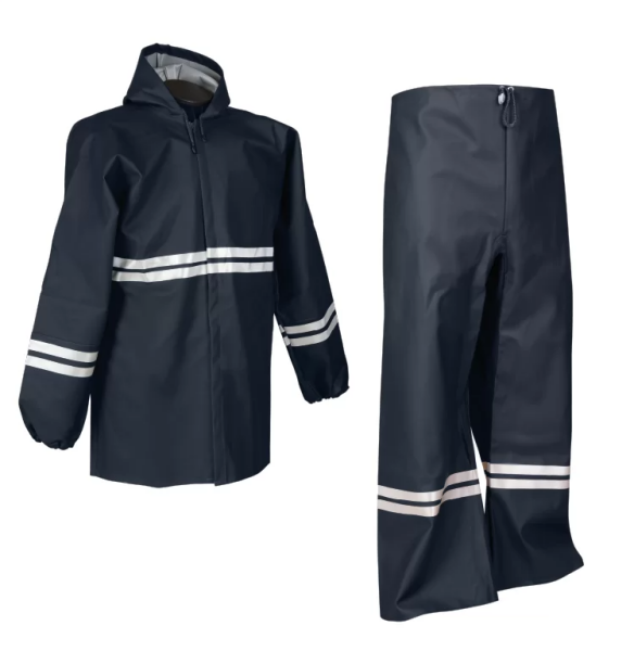 Reflektörlü Fermuarlı Alt-Üst Takım Yağmurluk