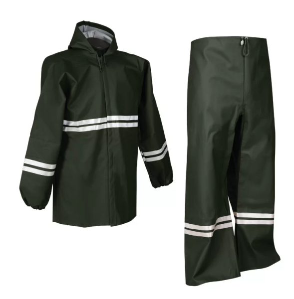 Reflektörlü Fermuarlı Alt-Üst Takım Yağmurluk
