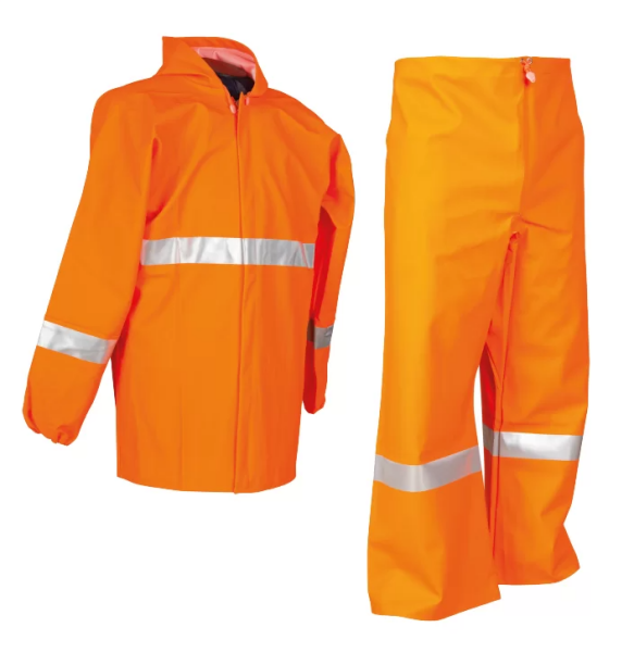 Reflektörlü Fermuarlı Alt-Üst Takım Yağmurluk