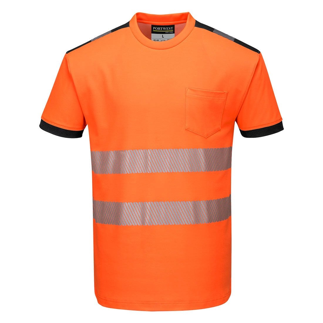 Portwest T181 PW3 Hi-Vis Cotton Comfort Tshirt S - Turuncu