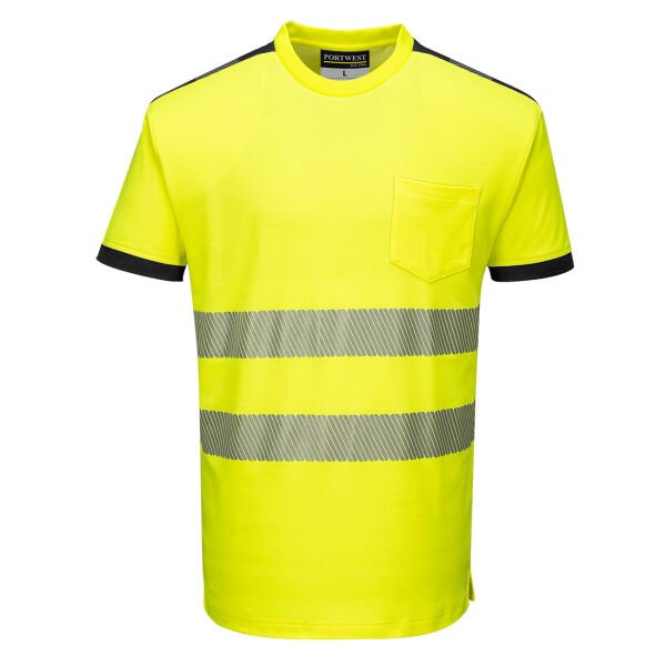 Portwest T181 PW3 Hi-Vis Cotton Comfort Tshirt M - Sarı