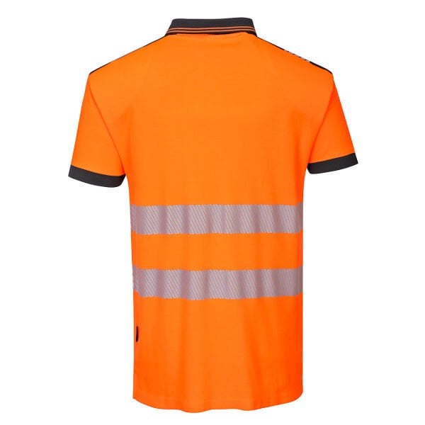 Portwest T180 PW3 Hi-Vis Cotton Comfort Polo Tshirt S - Turuncu