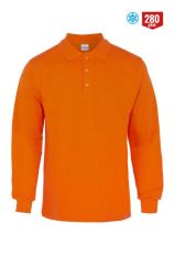 Polo Yaka Sweatshirt Turuncu - 2XL