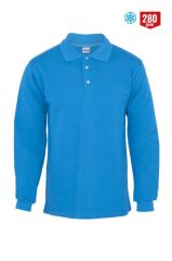 Polo Yaka Sweatshirt Turkuaz - L