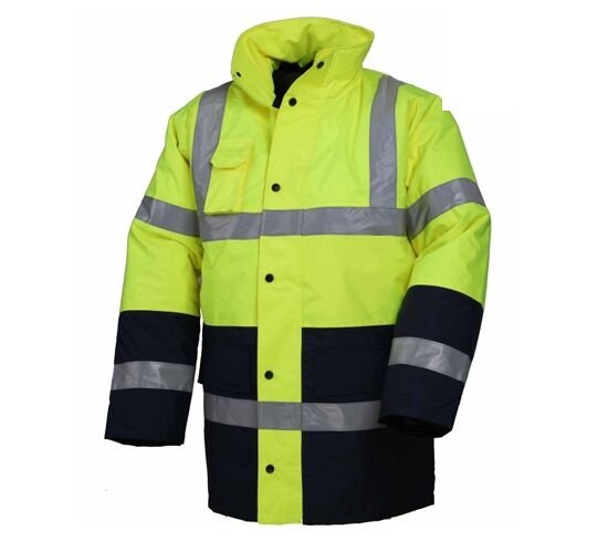 Bestguard Çift Renkli İşçi Parkası Sarı Lacivert - 3XL