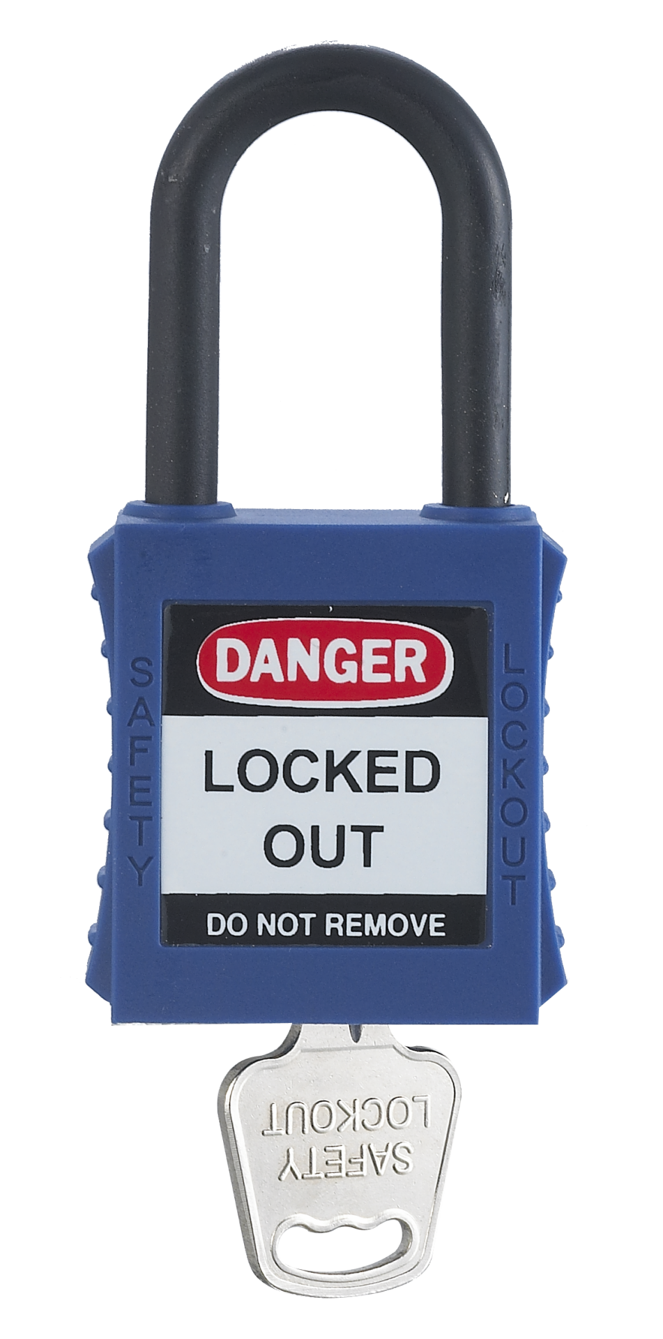 Locksan 38mm Yalıtkan Kelepçe Güvenli Asma Kilit - Mavi