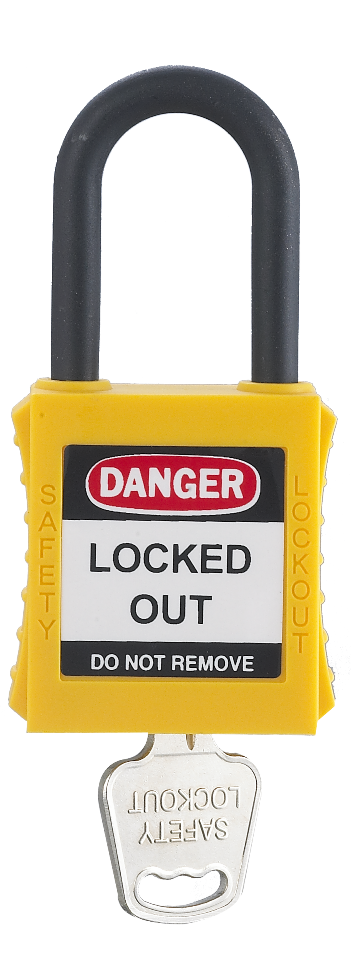 Locksan 38mm Yalıtkan Kelepçe Güvenli Asma Kilit - Sarı