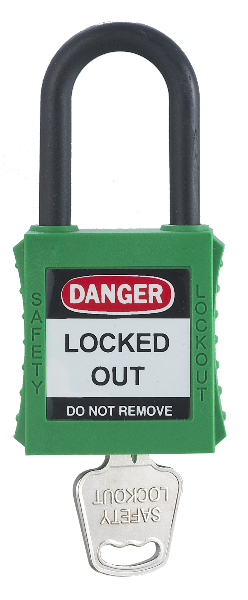 Locksan 38mm Yalıtkan Kelepçe Güvenli Asma Kilit - Yeşil