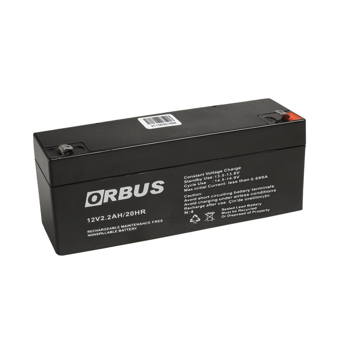 ORBUS KURU AKÜ 12V 2,2AH