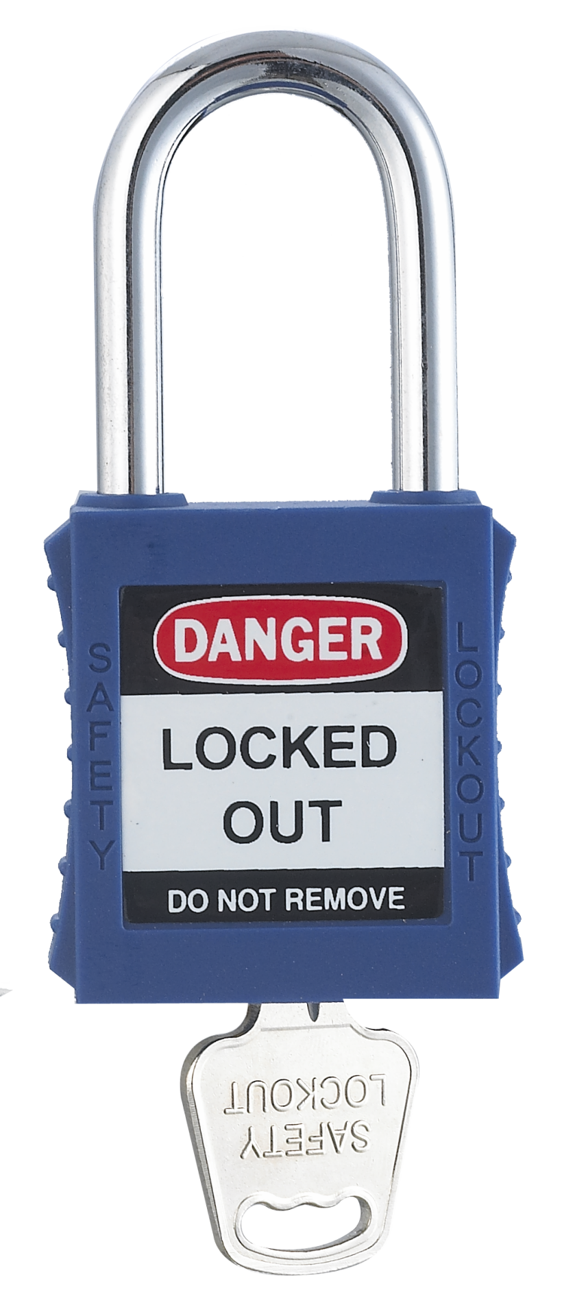 Locksan 38mm Çelik Çene Emniyet Asma Kilit -Mavi