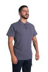 Polo Yaka Openend Tshirt Kırmızı - S