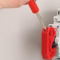 Locksan Tornavida Destekli MCB Minyatür Şalter Kilitleme Ekipmanı