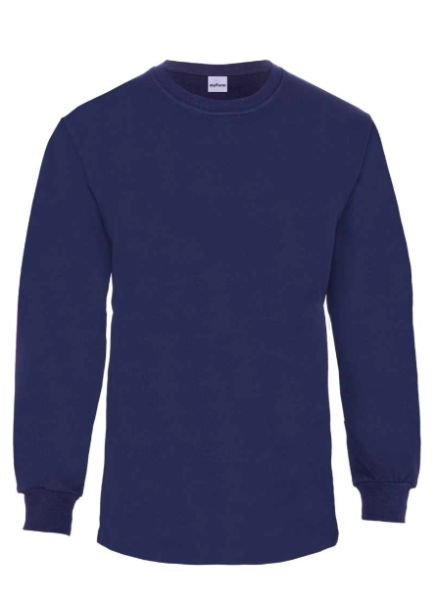 Bisiklet Yaka Sweatshirt Lacivert - 2XL